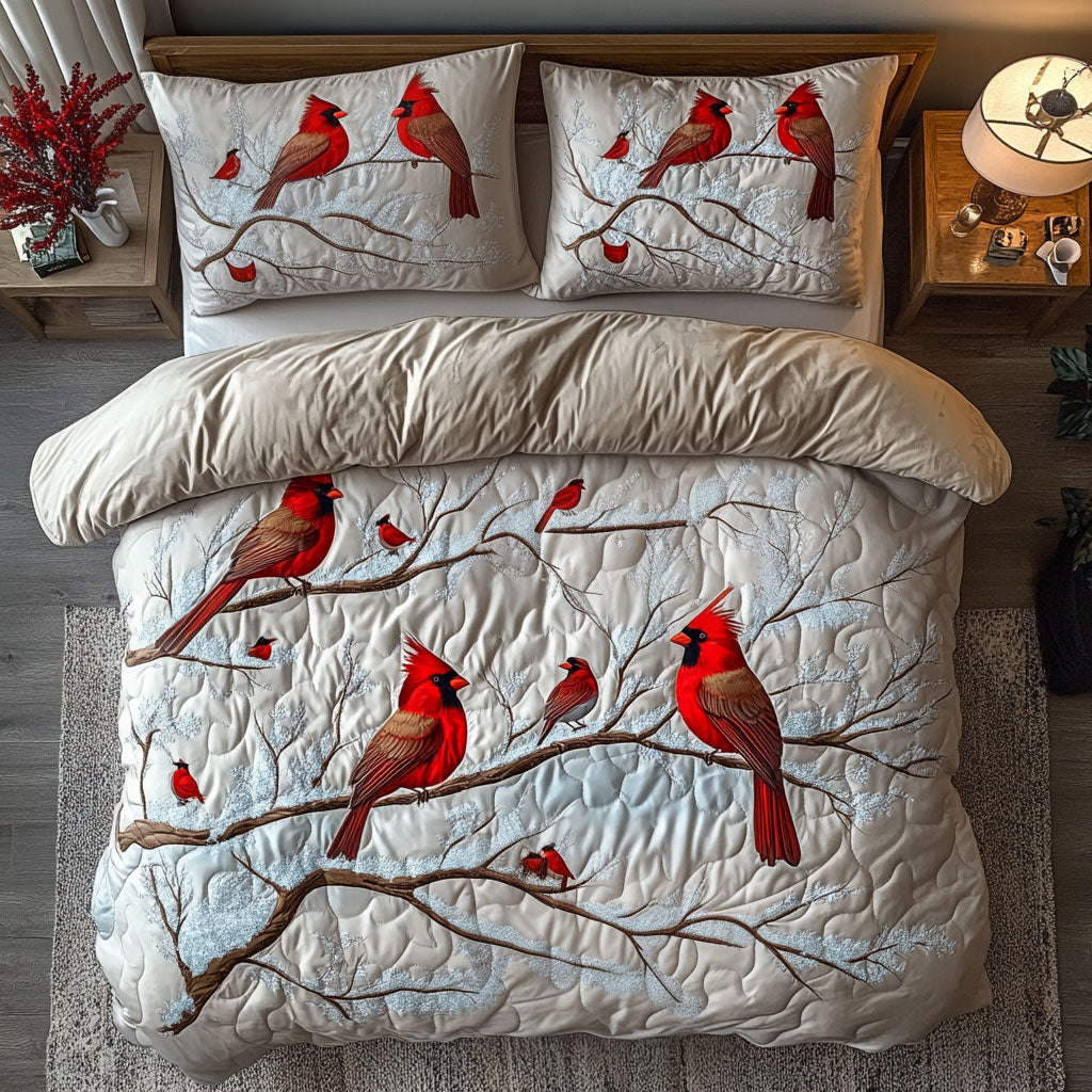 Winter Cardinal WU1902038CL Duvet Cover Set