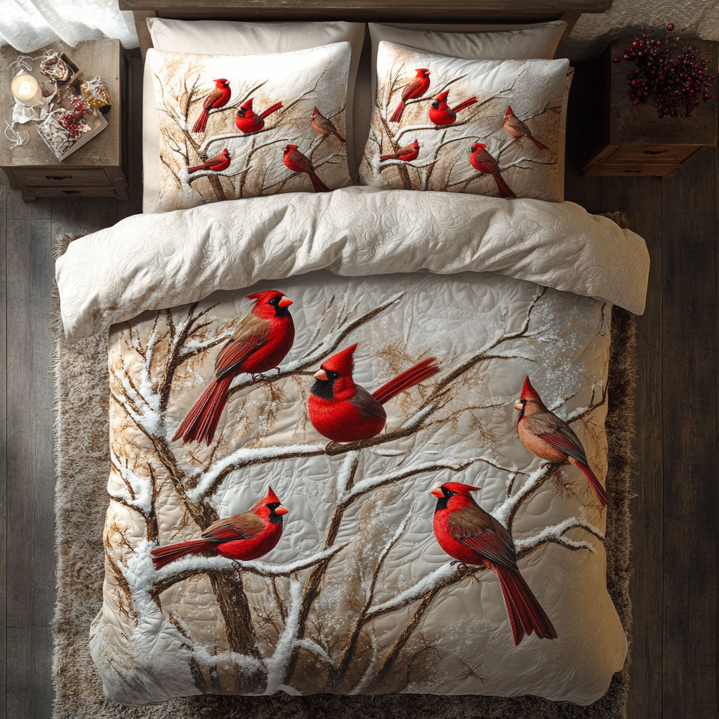 Winter Cardinal WU1902039CL Duvet Cover Set