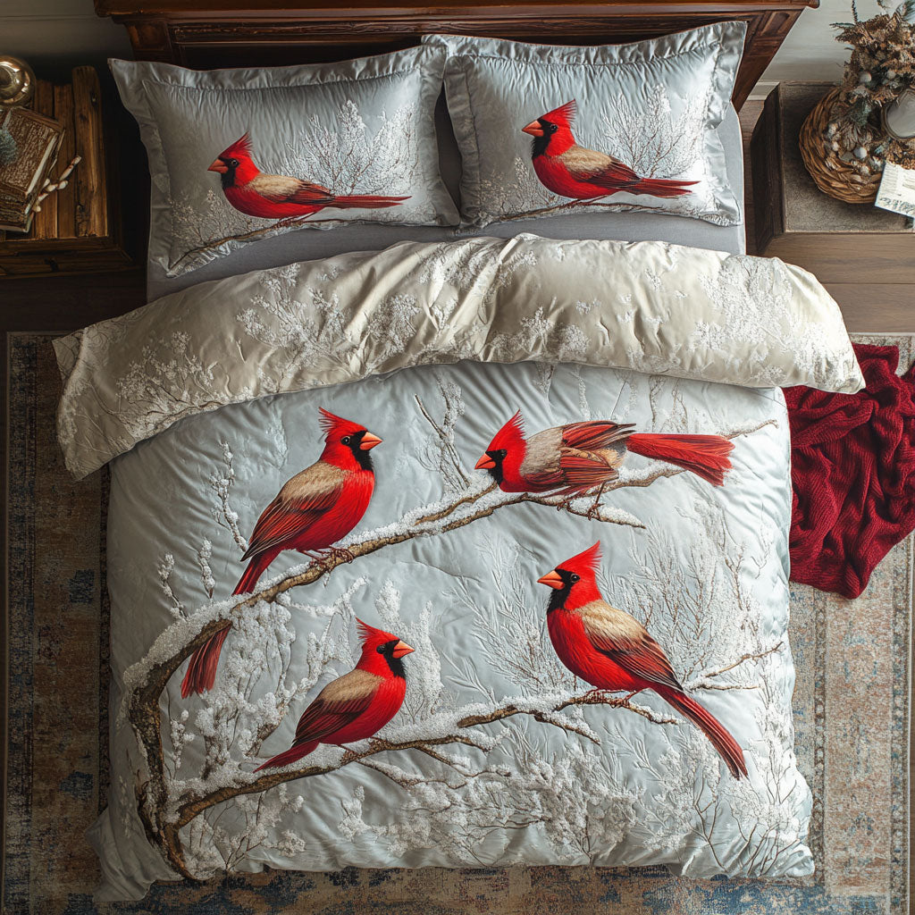Winter Cardinal WU1902040CL Duvet Cover Set