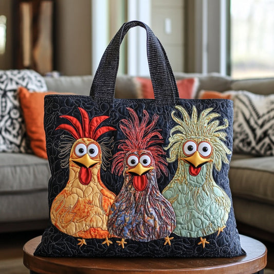 Jolly Roosters XR3009013CL Quilted Tote Bag