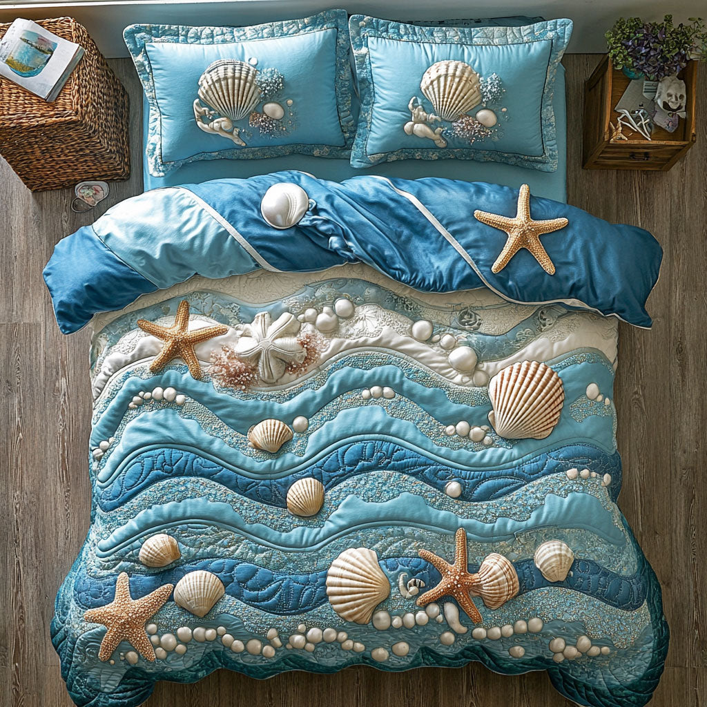 Sandy Shells CP0309049CL Duvet Cover Set