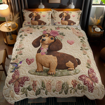 Romantic Dachshund WN2412046CL Duvet Cover Set