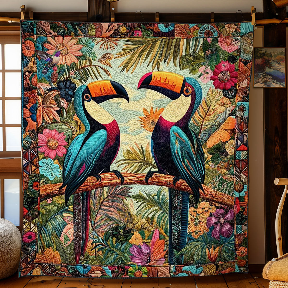 Wild Toucan Romance WN0511012CL Quilt