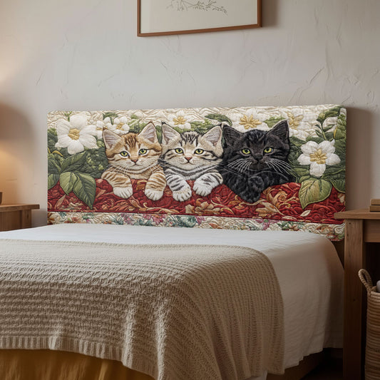 Blossom Garden Cat CW2512002CL Quilted Headboard Slipcover