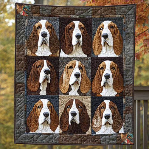 Gentle Basset Hound WN2910045CL Quilt