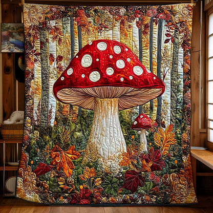 Mushroom Forest WY2301064CL Quilt