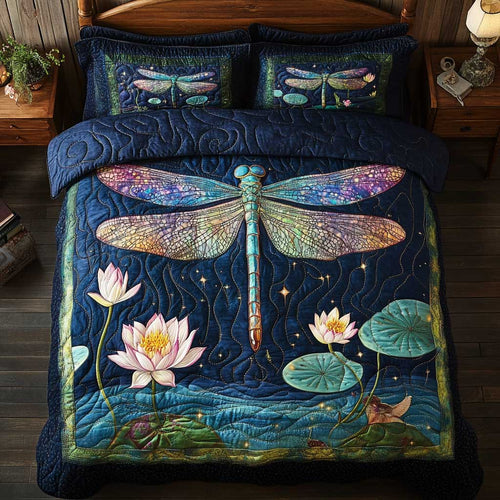 Night Lotus Dragonfly WP1501028CL Duvet Cover Set