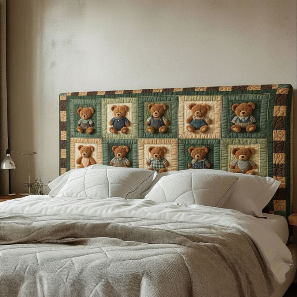 Cute Bear WJ1012007CL Quilted Headboard Slipcover