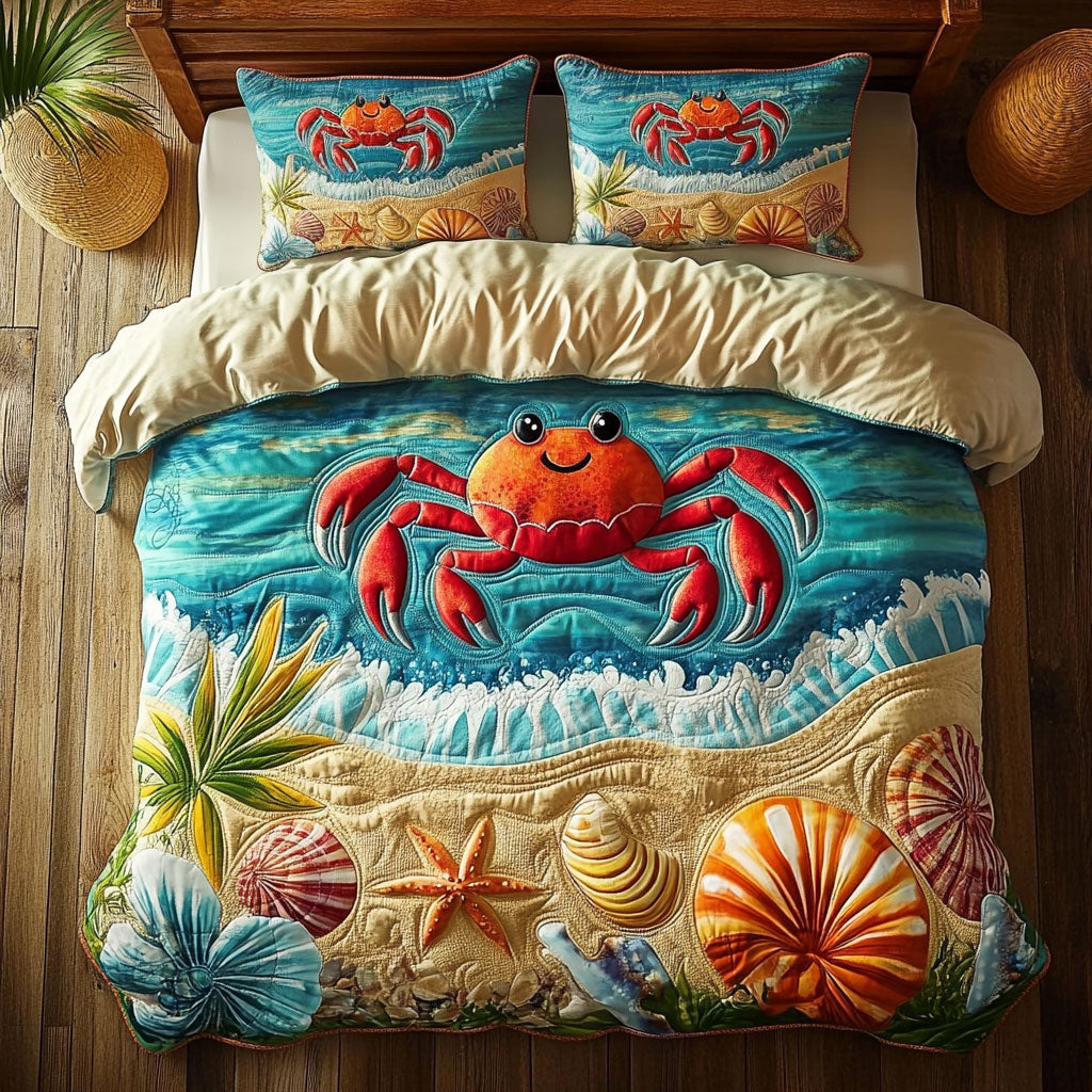 Cheerful Crab WY2006004CL Duvet Cover Set