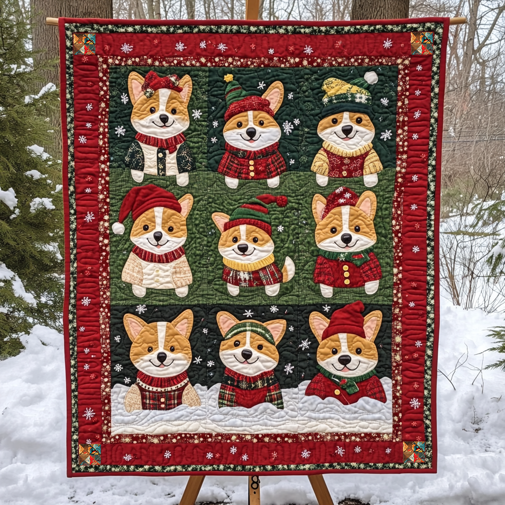 Corgi Ugly Sweaters XR0410015CL Quilt