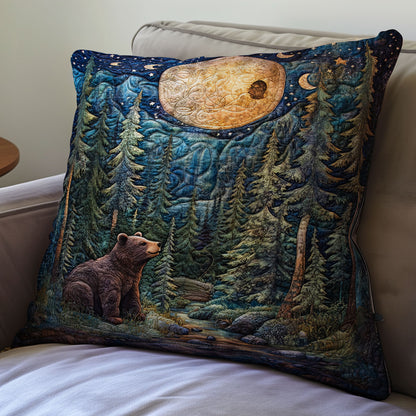 Bear In Forest WX2201096CL Quilt Pillow Case