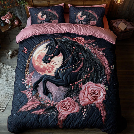 Moonlit Rose Rider WY2406063CL Duvet Cover Set