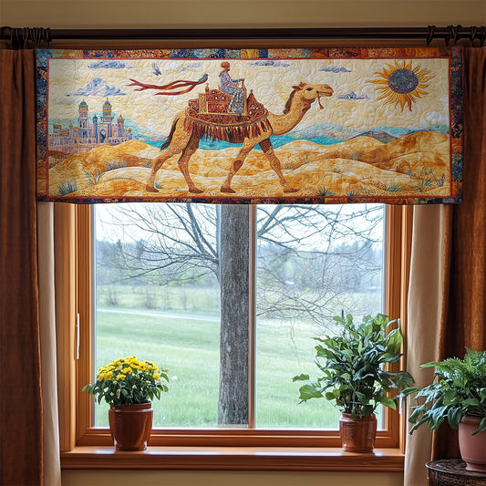 Camel Pyramid WX1405004CL Quilted Valance