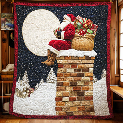 Moonlit Santa Gift CW1811063CL Quilt