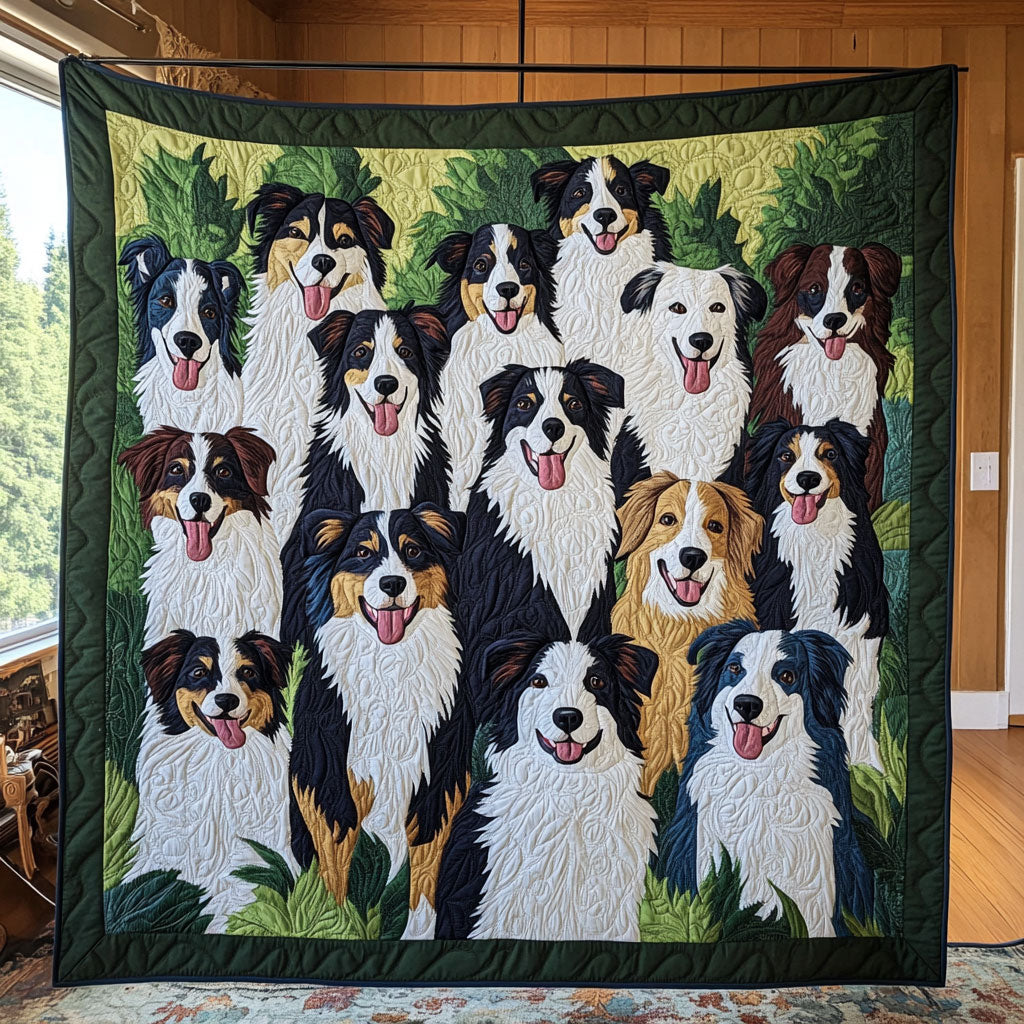 Border Collie Charm CW0512001CL Quilt