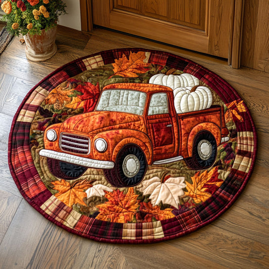 Cornfield Cruiser WY0108083CL Quilted Round Mat
