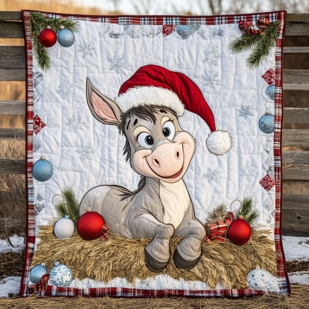 Jolly Donkey Christmas WN1111062CL Quilt