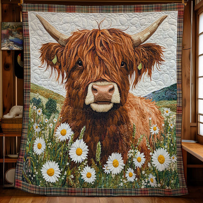 Fluffy Cow In Highland WY1202097CL Quilt