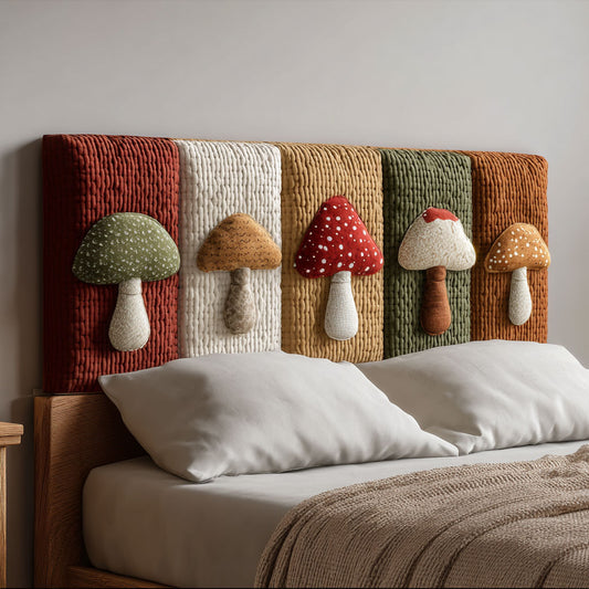 Fairy Toadstools CP3012009CL Quilted Headboard Slipcover