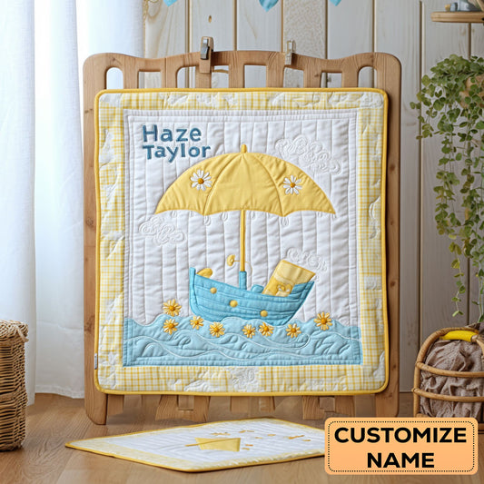 Umbrella Journey WN0108052CL Personalized Baby Quilt