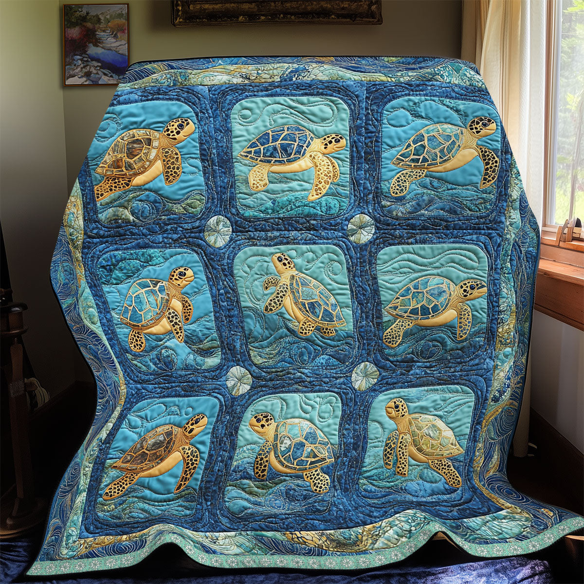 Graceful Turtle WX2512026CL Quilt