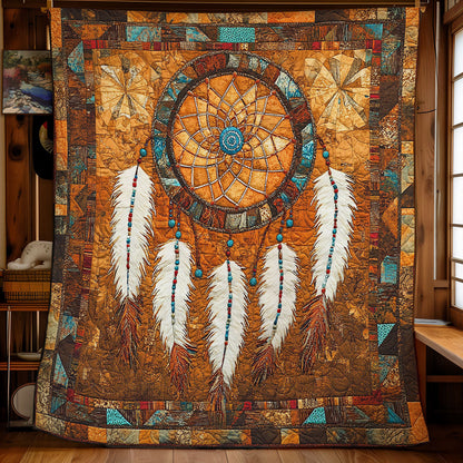 Feather Native American Dreamcatcher WY1302041CL Quilt