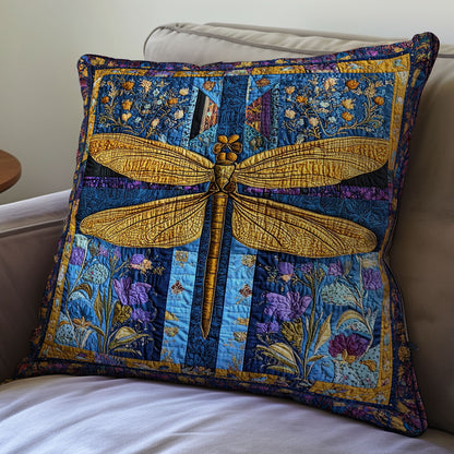 Golden Dragonfly WX0601108CL Quilt Pillow Case