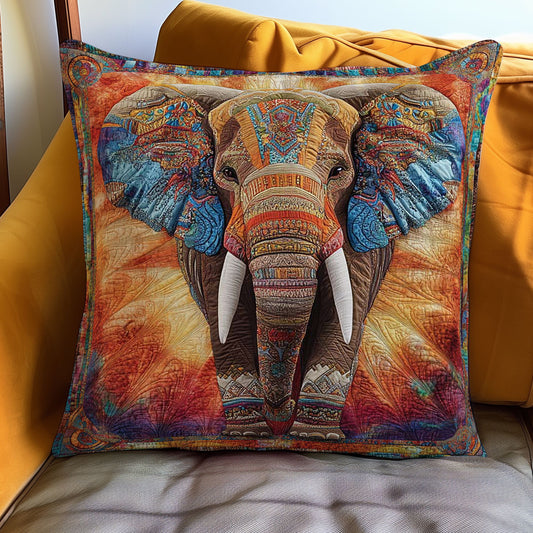 Boho Elephant WN1002092CL Quilt Pillow Case