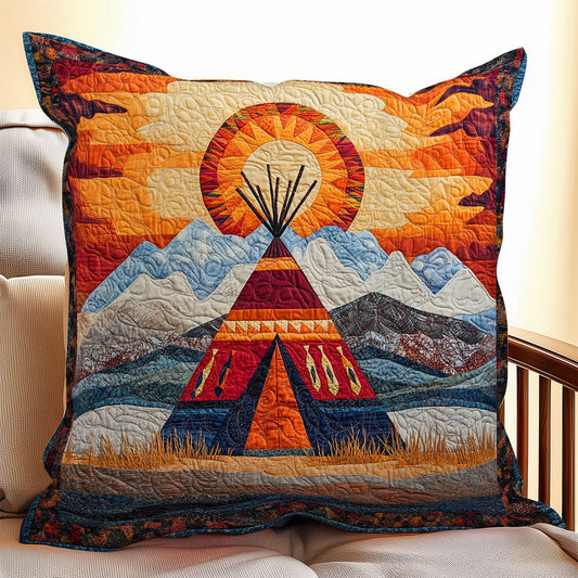 Camping Sunset Native WX0406075CL Quilt Pillow Case