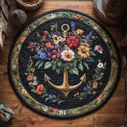 Floral Ascent WY1106014CL Quilted Round Mat
