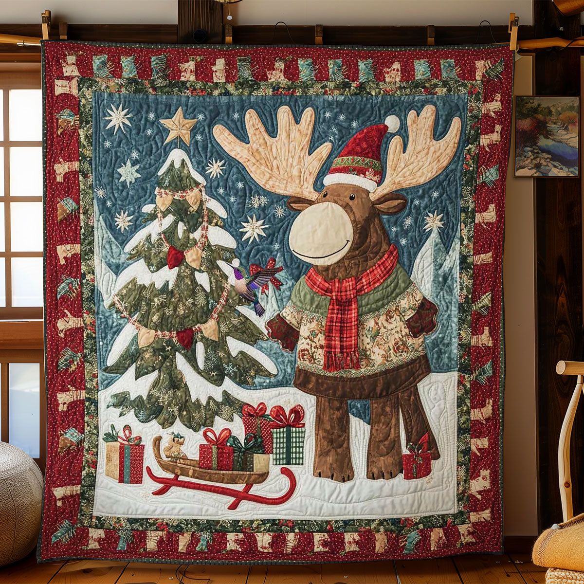 Christmas Alces WN0711038CL Quilt