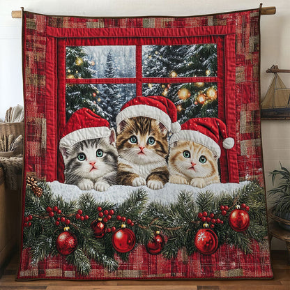 Cat Christmas Cheer WN1411005CL Quilt