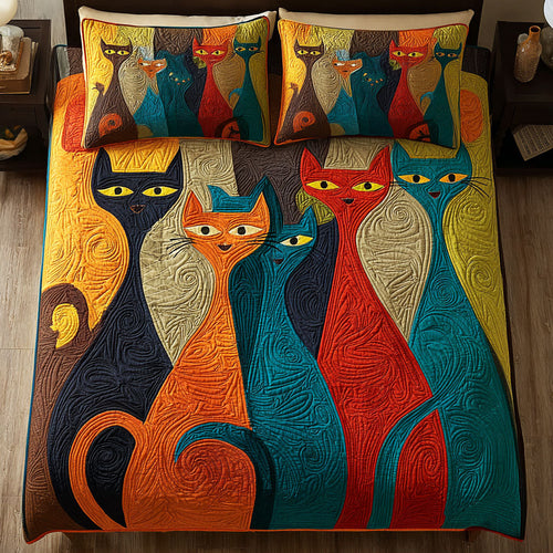 Retro Cats CP1111046CL Duvet Cover Set