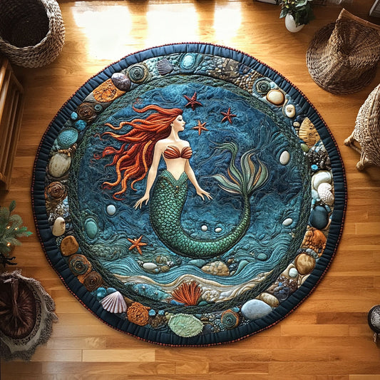 Ocean Princess WY3006132CL Quilted Round Mat