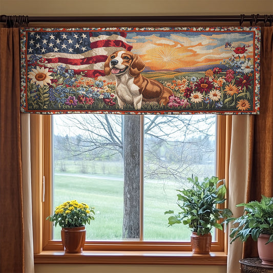 Beagle Meadow WN1306015CL Quilted Valance