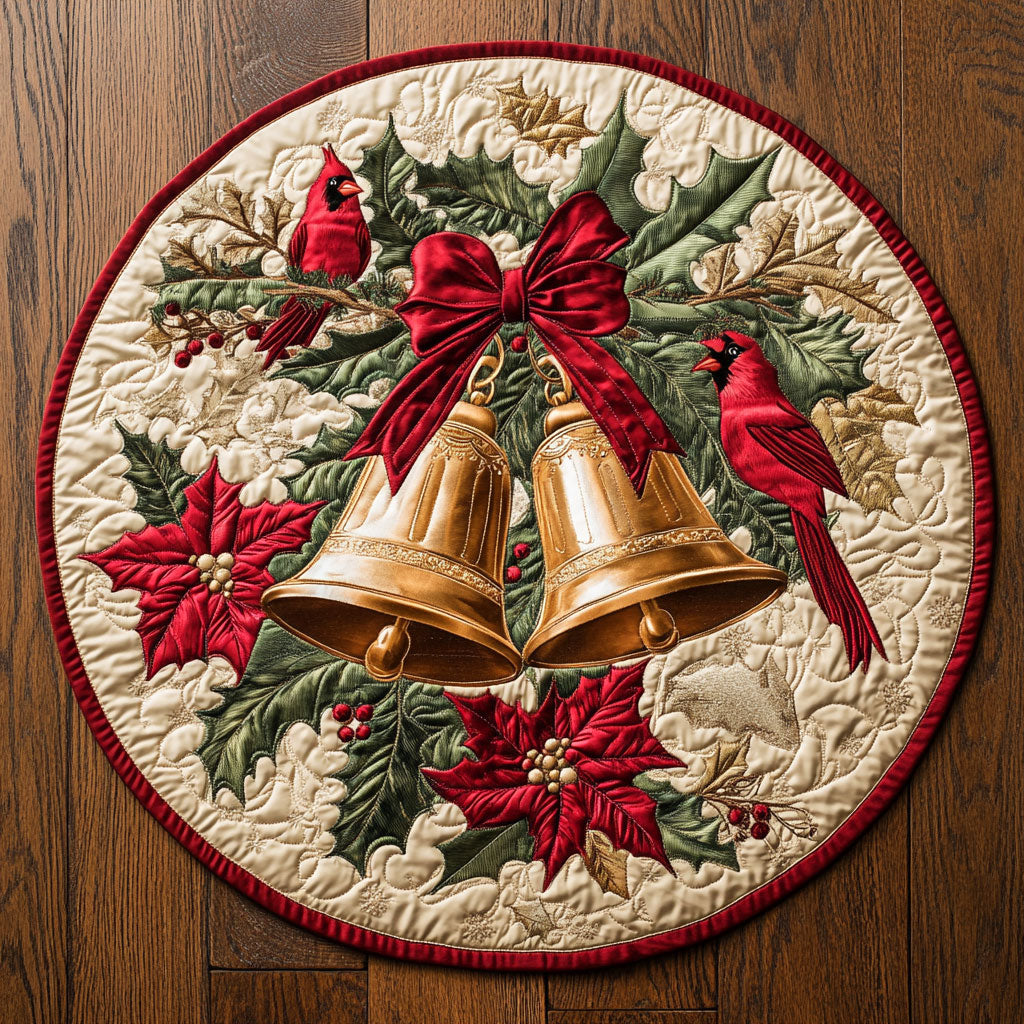 Cardinal’s Blessing CW0809045CL Quilted Round Mat