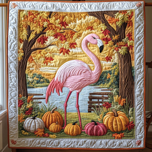 Autumn Flamingo WY2208102CL Quilt
