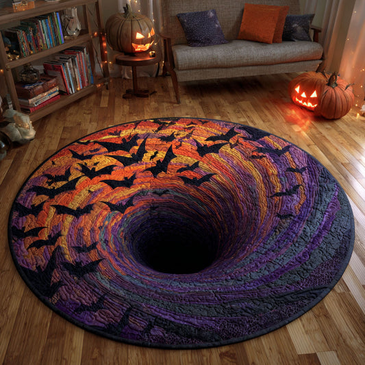 Mystic Bat WN2909038CL Quilted Round Mat
