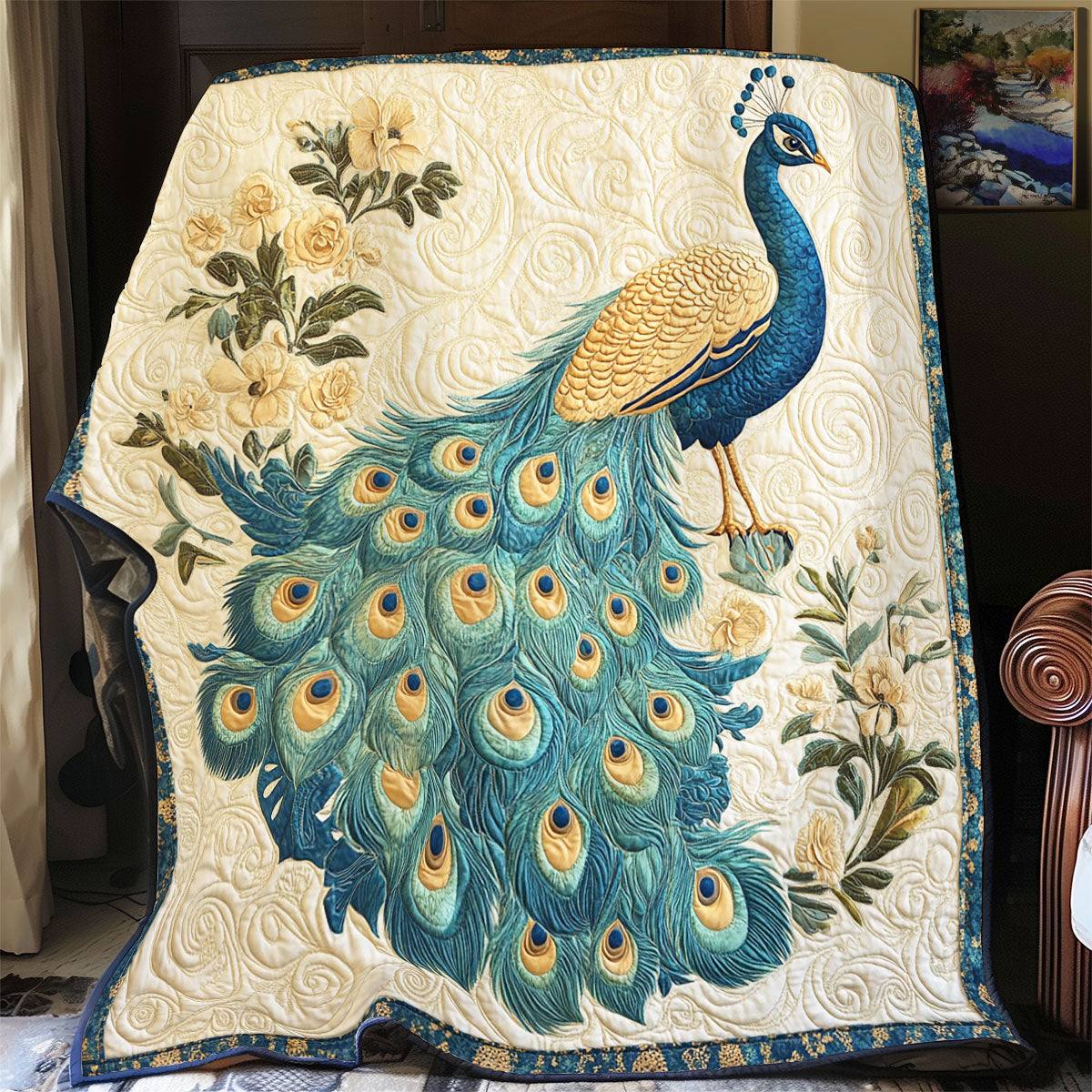 Majestic Peacock WY2402053CL Quilt