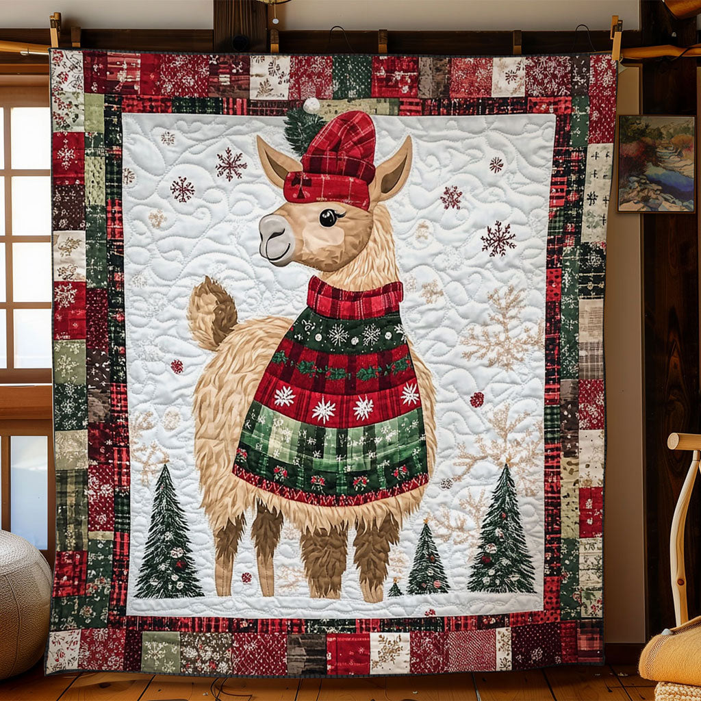 Llama Christmas Charm WN1711030CL Quilt