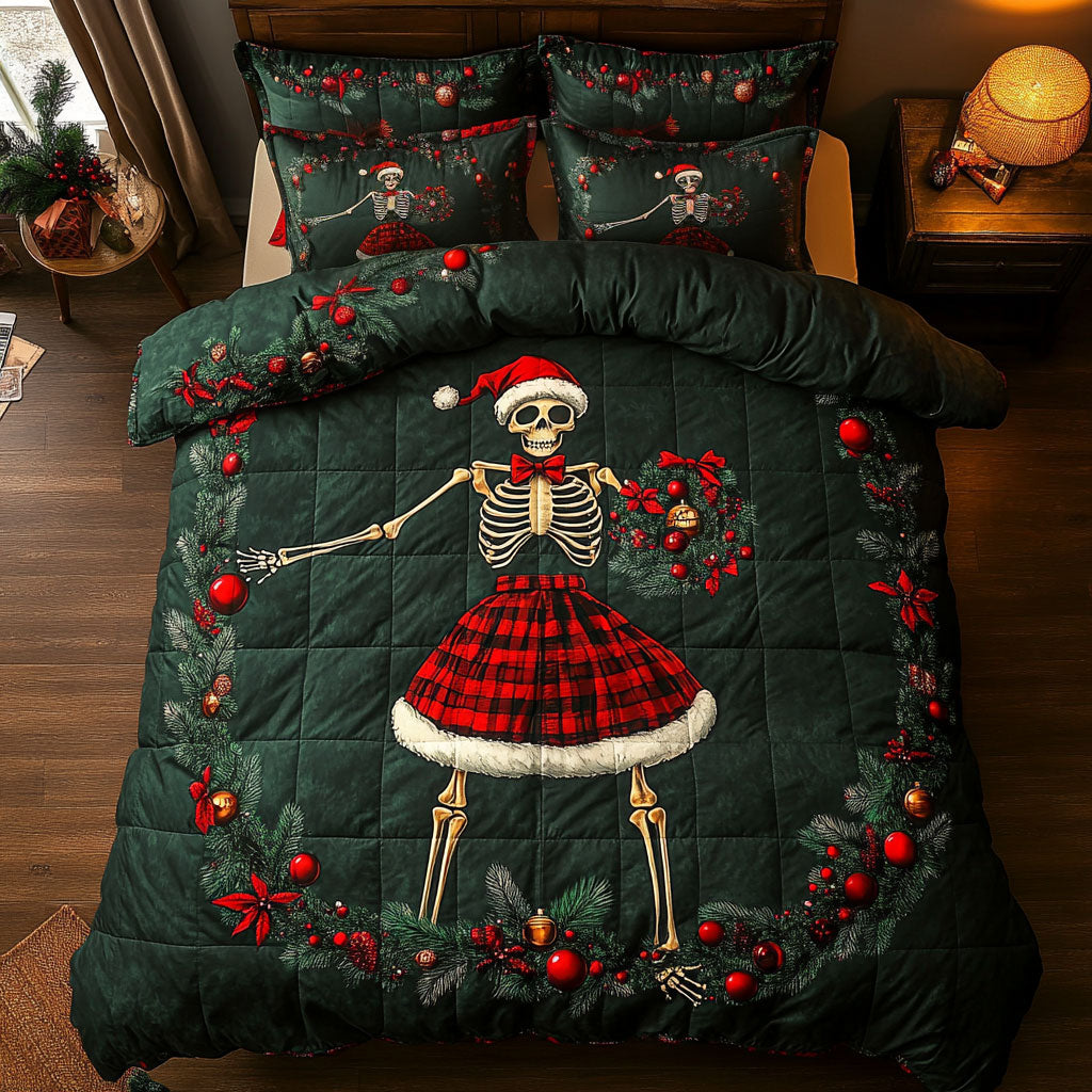 Naughty Skeleton Christmas WN1107042CL Duvet Cover Set