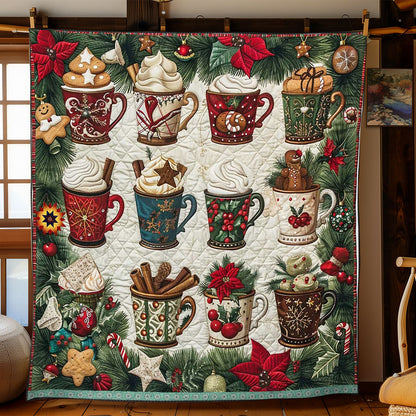 Hot Cocoa Marshmallow Christmas WP3010033CL Quilt