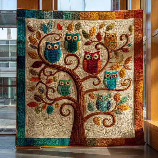 Playful Owl Grove CW0210041CL Quilt