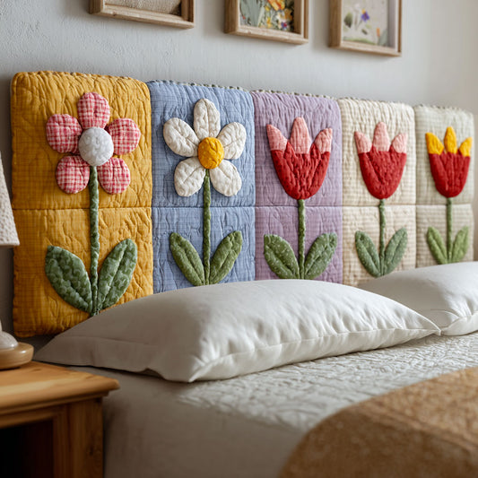 Petal Parade CP2912043CL Quilted Headboard Slipcover