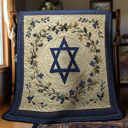 Elegant Jewish Star WN2203030CL Quilt