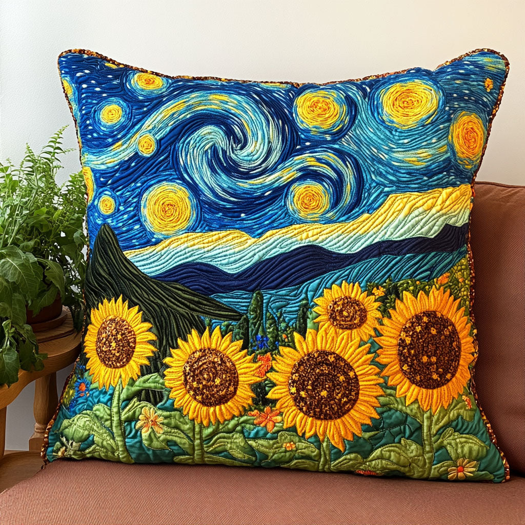 Starry Sunflower Field CW1607048CL Quilt Pillow Case