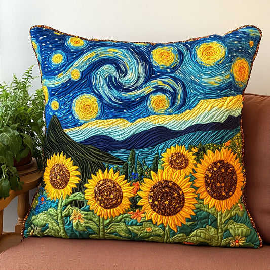 Starry Sunflower Field CW1607048CL Quilt Pillow Case