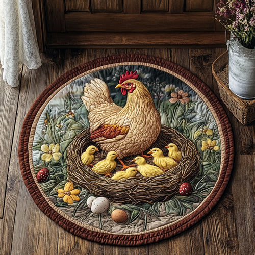 Hem And Chick CP2305002CL Quilted Round Mat