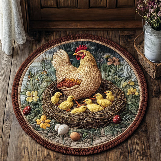 Hem And Chick CP2305002CL Quilted Round Mat