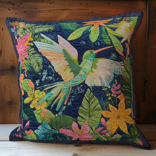 Hummingbird In Colorful Garden WY0402082CL Quilt Pillow Case